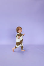 Load image into Gallery viewer, Organic Essential Zip Starsuit - Coffee
