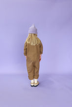 Load image into Gallery viewer, Organic Zip Boilersuit - Coffee
