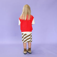 Load image into Gallery viewer, Chunky Rib V-Neck Vest - Flame
