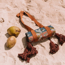Load image into Gallery viewer, Eye of the Jungle picnic rug-Lagoon
