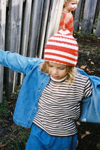 Load image into Gallery viewer, Striped Pixie Rib Beanie - Sauce
