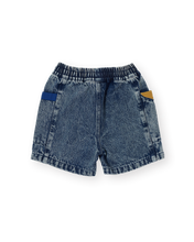 Load image into Gallery viewer, Colour Block Vintage Denim Shorts
