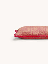 Load image into Gallery viewer, Daisy Peach Linen Cushion
