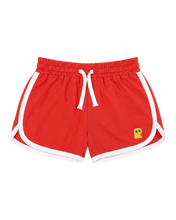 Load image into Gallery viewer, Retro Jogger Shorts In Fiery Red
