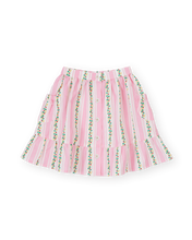 Load image into Gallery viewer, Antique Stripe Strawberry Peplum Skirt
