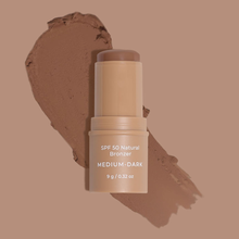 Load image into Gallery viewer, SPF 50 Natural Bronzer: Medium-Dark
