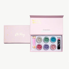 Load image into Gallery viewer, Oh Flossy Deluxe Makeup Set: Soft Pink with Sparkles
