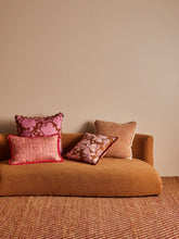 Load image into Gallery viewer, Daisy Peach Linen Cushion

