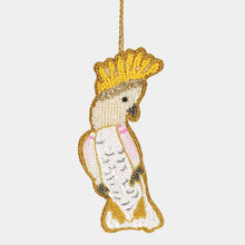 Load image into Gallery viewer, Yellow Crested Cockatoo Hanging Tree Decoration
