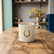 Load image into Gallery viewer, Horse Shoe Mug in White / Favourite Things
