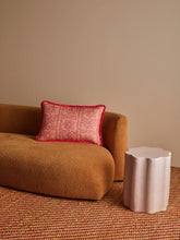 Load image into Gallery viewer, Daisy Peach Linen Cushion
