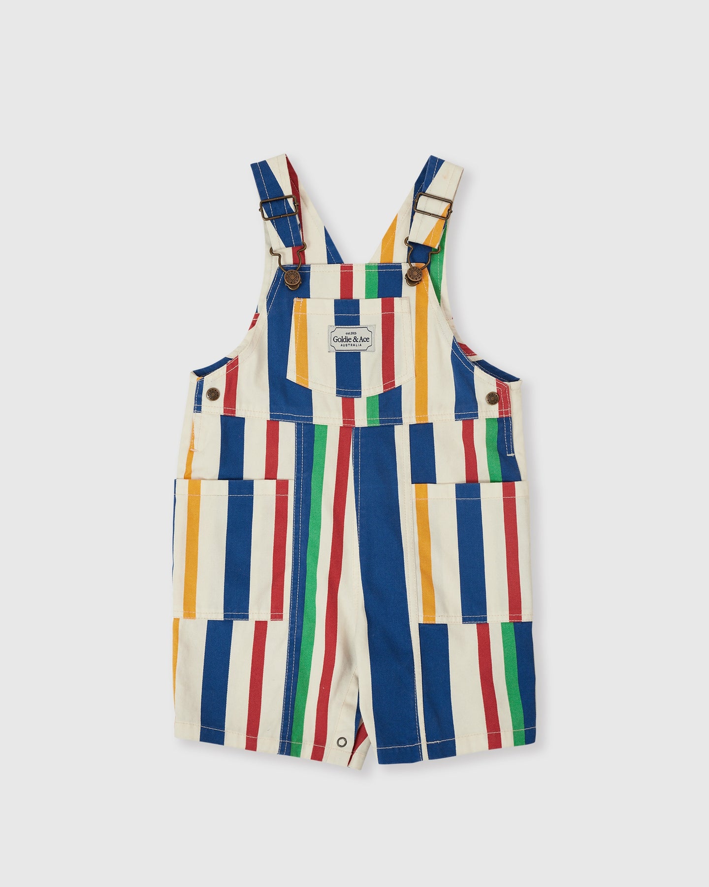 90’s Bold Stripe James Denim Pocket Overalls