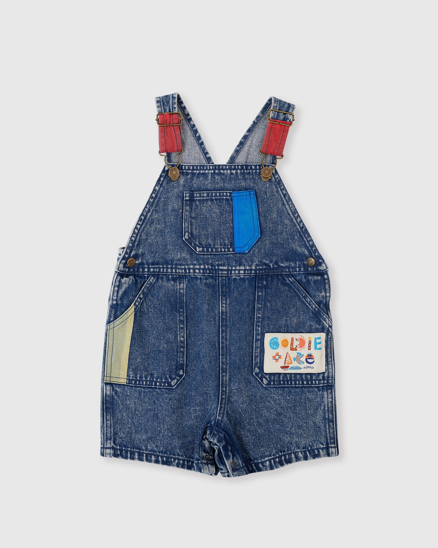Primary Pop James Denim Overalls