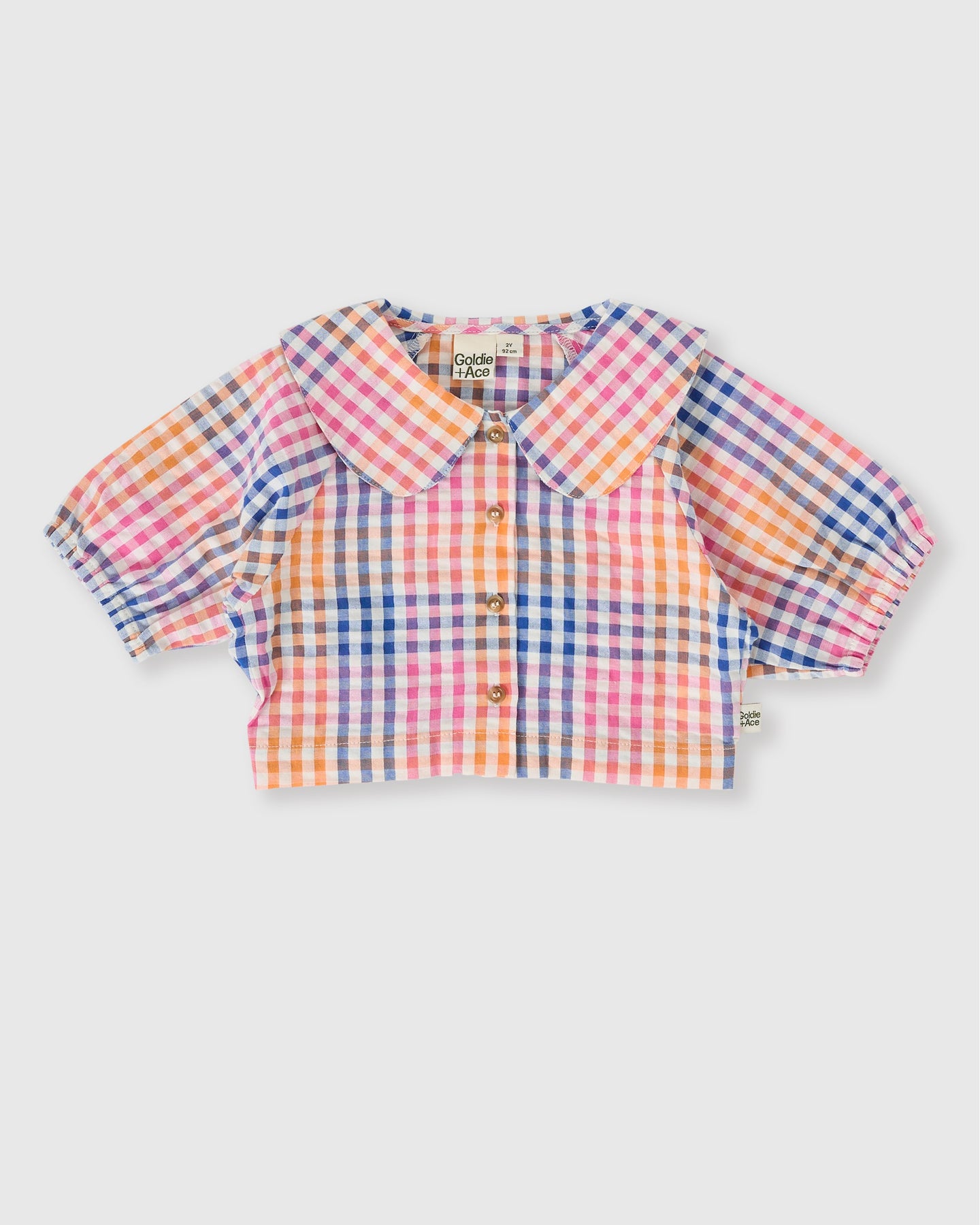 Rainbow Gingham Beatrice Blouse