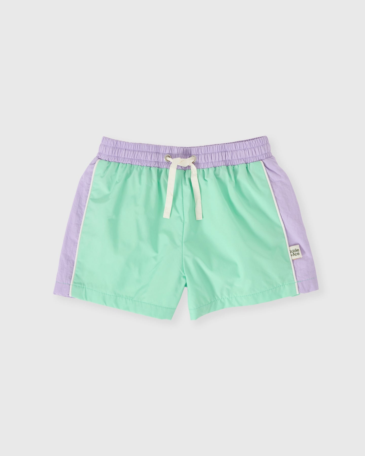 Retro Sporty Shorts - Peapod & Lilac
