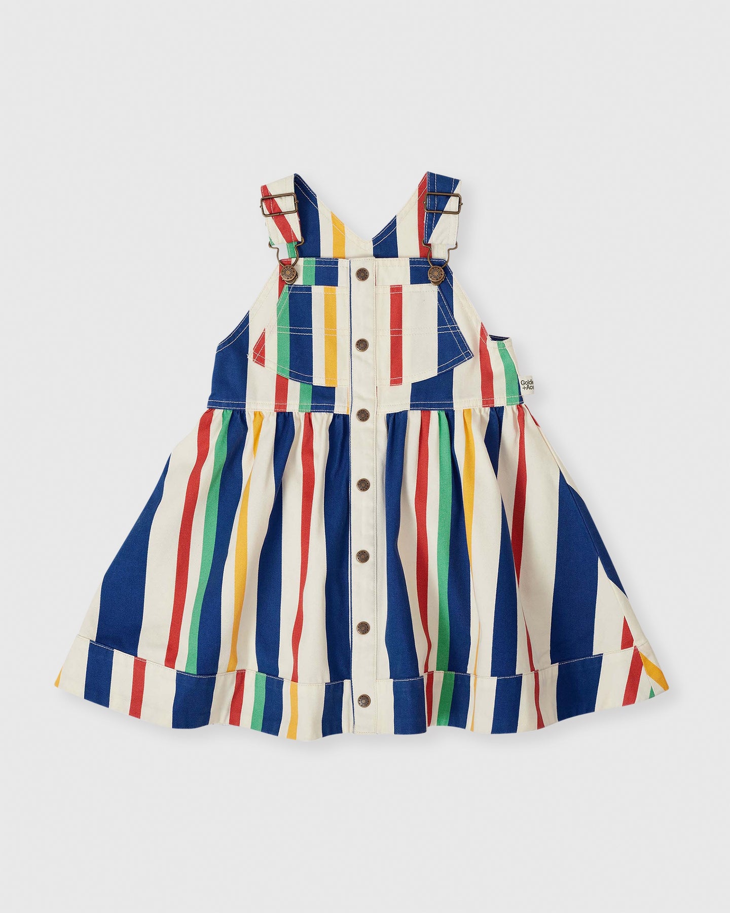90’s Bold Stripe Heidi Pinafore Dress