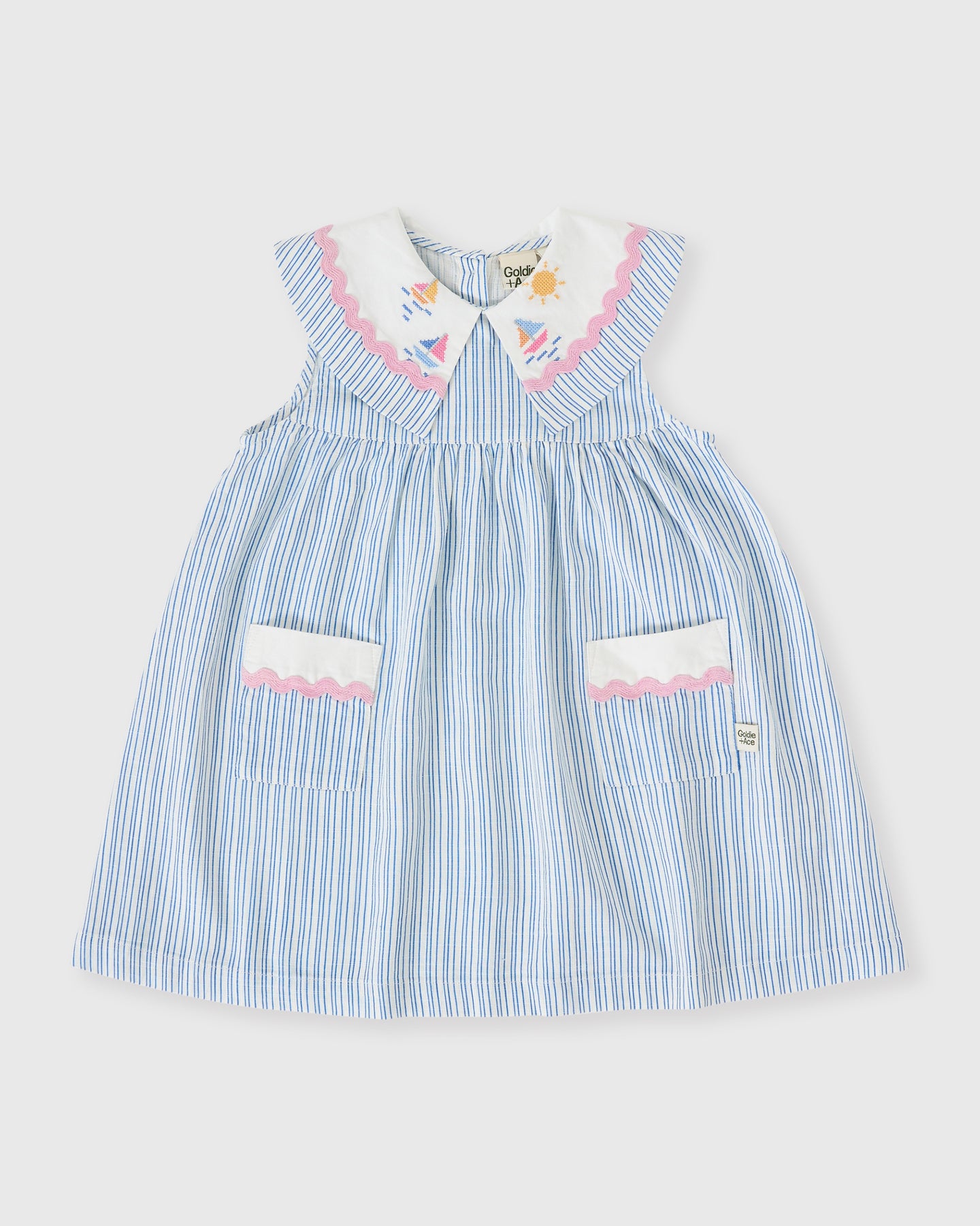 Sailor Stripe Lucy Collared Dress