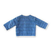 Load image into Gallery viewer, Quilted Reversible Jacket - Denim &amp; Garden
