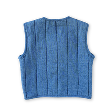 Load image into Gallery viewer, Quilted Reversible Vest - Denim &amp; Paint
