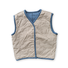 Load image into Gallery viewer, Quilted Reversible Vest - Denim &amp; Paint
