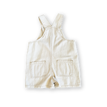 Load image into Gallery viewer, Organic Everyday Twill Short Overalls - Milk
