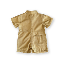 Load image into Gallery viewer, Organic Summer Short Boilersuit - Mustard
