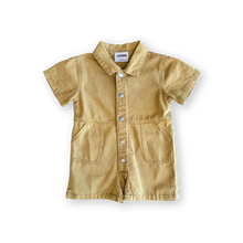 Load image into Gallery viewer, Organic Summer Short Boilersuit - Mustard

