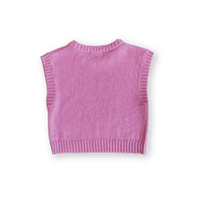 Load image into Gallery viewer, Ladies Jersey Knit Vest - Raspberry
