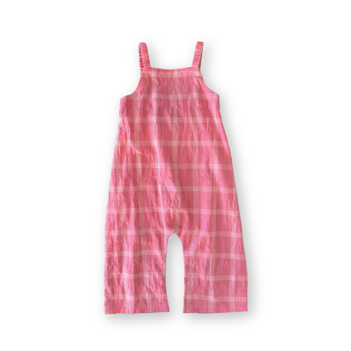 Cotton Check Playsuit