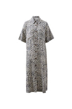 Load image into Gallery viewer, Ava Short Sleeve Dress - Linen Leopard
