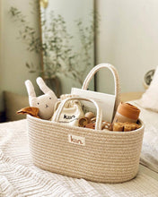 Load image into Gallery viewer, Cotton Rope Nappy Caddy Organiser
