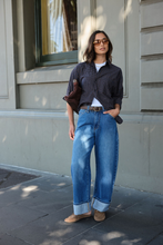 Load image into Gallery viewer, Frannie Cuffed Barrel Jeans
