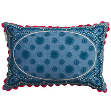 Load image into Gallery viewer, Anneliese Reversible Denim Cushion - Poppy
