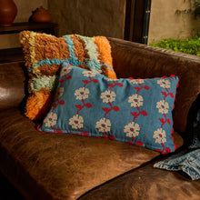 Load image into Gallery viewer, Anneliese Reversible Denim Cushion - Poppy
