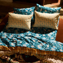 Load image into Gallery viewer, Bonny Cotton Pillowcase Set - Turquoise
