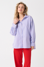 Load image into Gallery viewer, Darby Shirt-Cornflower Multi Stripe
