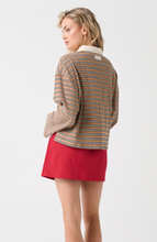 Load image into Gallery viewer, Alisa Rugby Tee-Toffee Stripe
