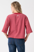 Load image into Gallery viewer, Hallie Tee-Red Stripe
