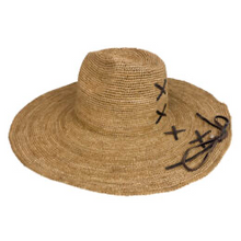 Load image into Gallery viewer, Aziz Hat Lace Light Brown
