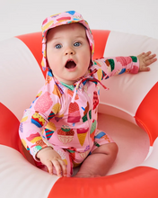 Load image into Gallery viewer, Gelato Baby Long Sleeve Zip Bathers
