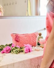 Load image into Gallery viewer, Strawberry Velvet Toiletry Bag
