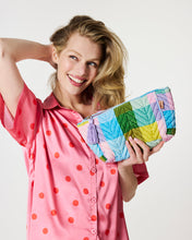 Load image into Gallery viewer, Sorbet Tartan Velvet Toiletry Bag
