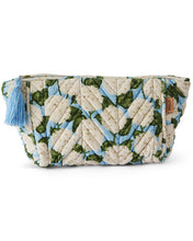Load image into Gallery viewer, Hydrangea Blue Velvet Cosmeticsbag

