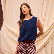 Load image into Gallery viewer, Eleni Knit Vest - Ink
