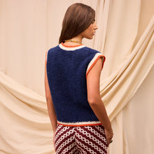 Load image into Gallery viewer, Eleni Knit Vest - Ink
