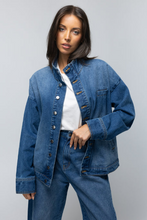 Load image into Gallery viewer, Napa Funnel Neck Jacket - Deep Vintage Blue
