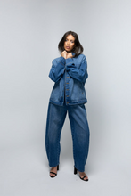 Load image into Gallery viewer, Napa Funnel Neck Jacket - Deep Vintage Blue
