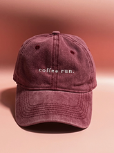 Load image into Gallery viewer, Coffee Run Baseball Cap - Burgundy
