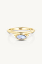 Load image into Gallery viewer, Nyra Marquise Moonstone Gold Stacker
