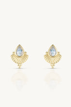 Load image into Gallery viewer, Venus Moonstone Gold Earrings
